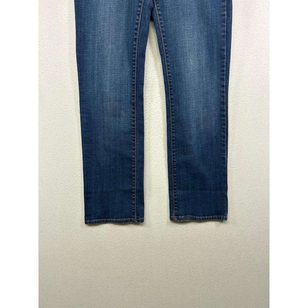 Classic Casual Denizen Levi's Women 10M Blue Straight Leg Mid Rise Stretch Jeans - Picture 10 of 12
